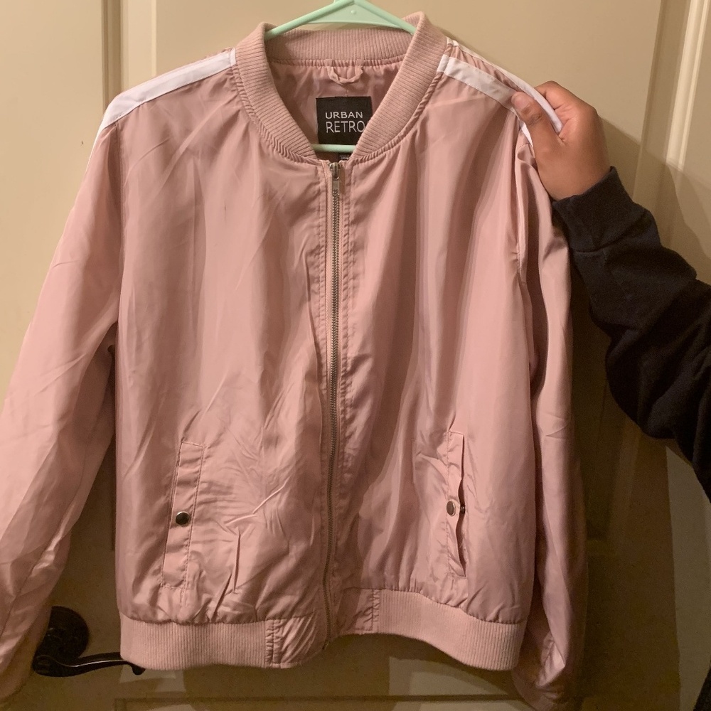 light pink jacket